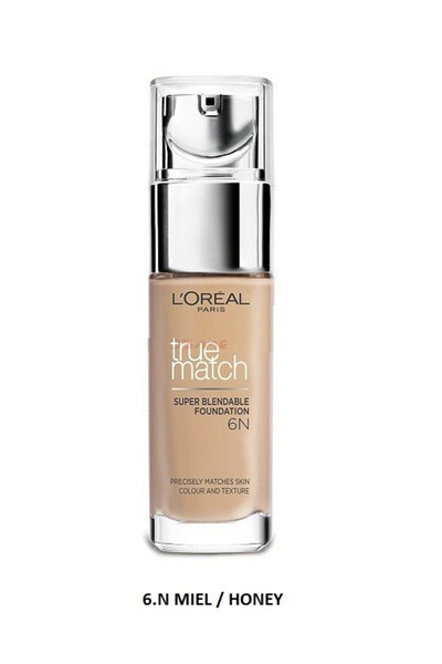 L'oreal LOREAL TRUE MATCH SUPER-BLENDABLE FOND DE TEN MIEL / HONEY 6.N
