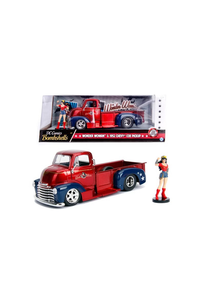 JollyMag DC BOMBSHELLS 1952 CHEVY COE WONDER WOMAN SCARA 1:24