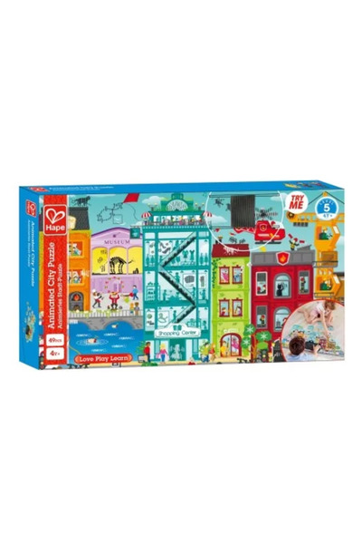 Hape ANIMOVANÝ MESTSKÝ PUZZLE