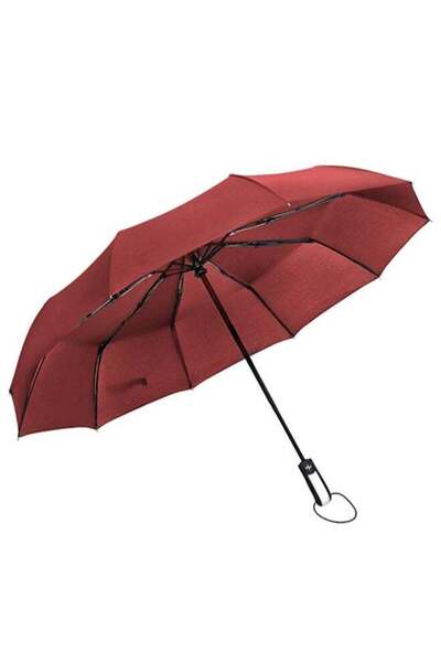 Generic Compact One Touch Open Umbrella Red