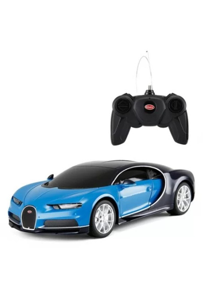 Rastar Remote Control Car Bugatti Chiron Blue Scale 1:24