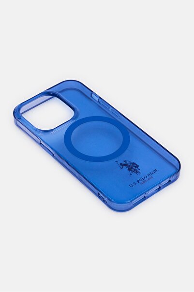 U.S. Polo Assn. iPhone 14 Pro Magsafe Brand Logo Protective Case, Blue