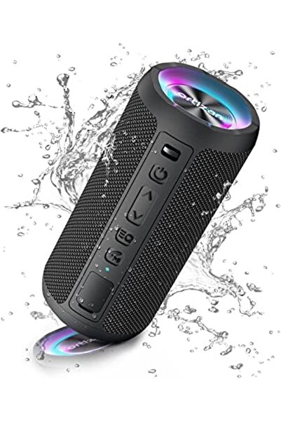 Ortizan مكبر صوت بلوتوث، مكبر صوت بلوتوث لاسلكي محمول مع إضاءة LED وصوت أعلى وتضخيم