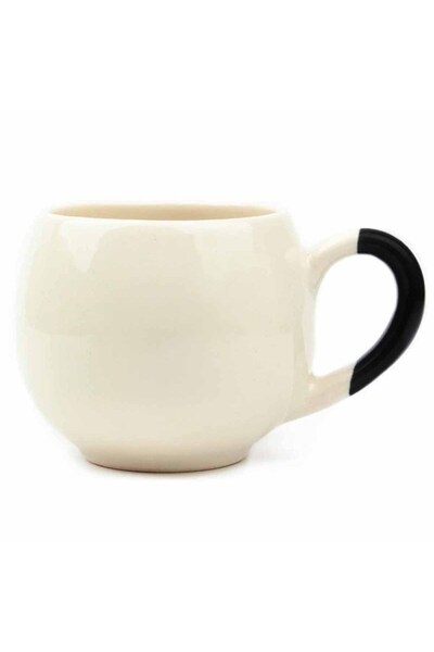 PALTO TASARIM My Fan No. 1 Cream Shiny Balloon Mug - Gift Ceramic Mug