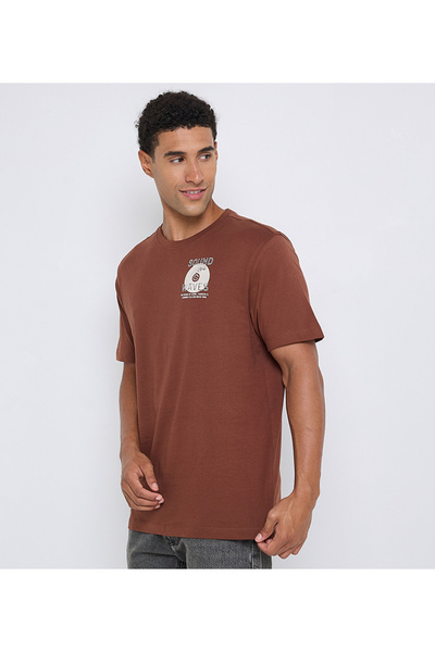 Ben Sherman Men's Brown Crew Neck Tee
