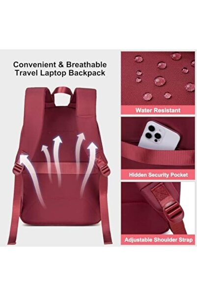 Chantria حقيبة ظهر للكمبيوتر المحمول مقاس 15.6 بوصة للنساء، حقائب ظهر للعمل، مقاومة للماء، أنيقة، كاجوال