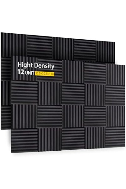 Echonik 12 Packs Acoustic Panels - High Density Acoustic Foam - Self Adhesive Acoustic Panel - Sound