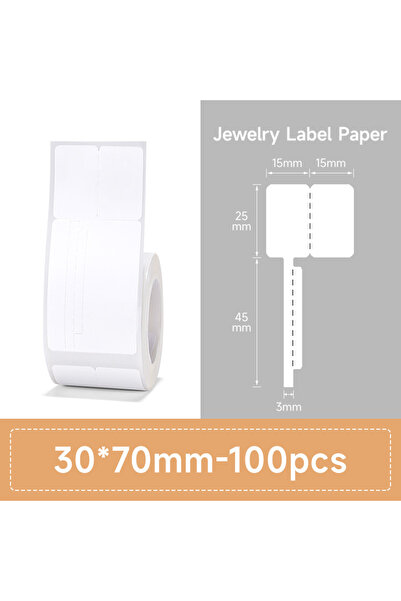 Choice5 لفة واحدة من ورق لاصق حراري شفاف Niimbot B21 B1 أبيض اللون، مقاس 30، ...