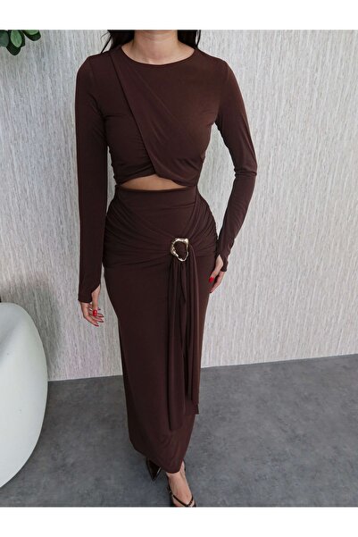 ESRAHELVACI Crop Set with Accessory Tie Skirt