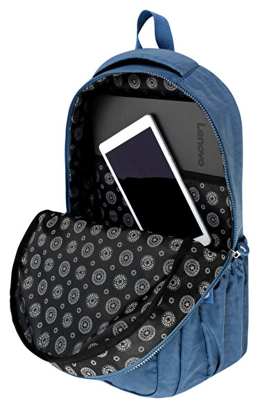 çantamgelsin 2'lİ Set Lüx Krinkıl Kumaş Lise Ve Ortaokul Sırt Çantası + Kalemlik, Maymun Anahtarlık Hediyeli