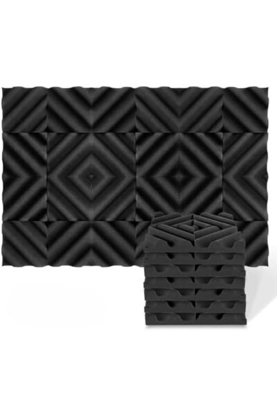 Echonik Pack of 12 Acoustic Panels - High Density Acoustic Foam - Self Adhesive Acoustic Panel - Sou