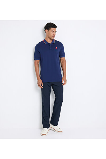 Ben Sherman Men's Blue Semi Formal Pants