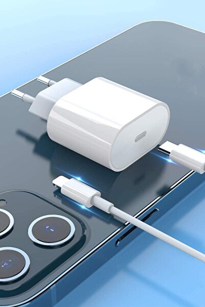 Ganjem Type C Şarj Aleti Iphone 11/12/13 Uyumlu Universal Hızlı Şarj Adaptörü Veri Data Aktarma Kablosu