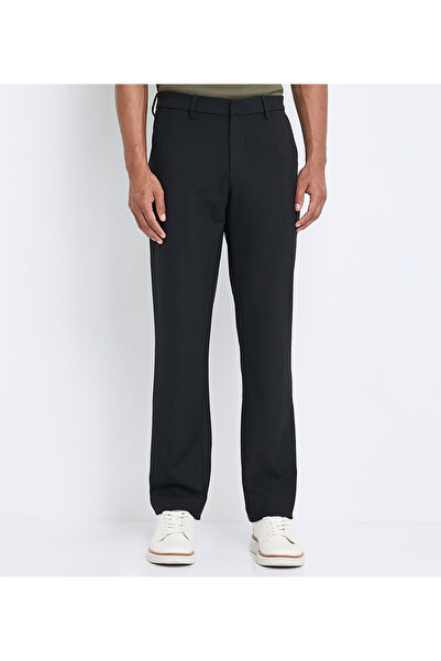Ben Sherman Men's Black Semi Formal Pants
