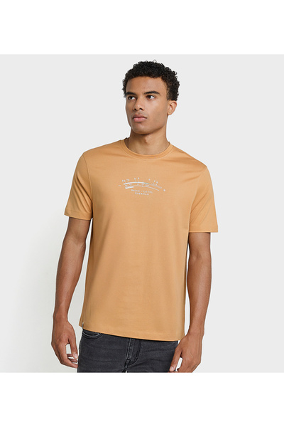 Ben Sherman Men's Brown Crew Neck Tee
