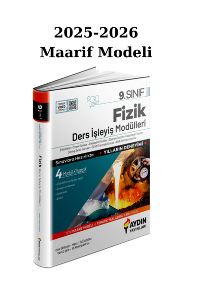 Aydın Yayınları Aydın 9. Sınıf Fizik Ders İşleyiş Modülleri 2025/26 Maarif Mo...