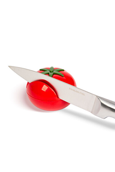 Bewello Knife sharpener red shape 6 x 4.5 cm
