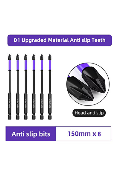 Choice1 6 Pcs 150mm 6PC Upgraded High Hardness And Strong Magnetic Bit 25/65/...