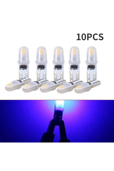 Choice1 مجموعة من 10 مصابيح LED زرقاء تعمل بجهد 12 فولت تيار مستمر من نوع T5،...