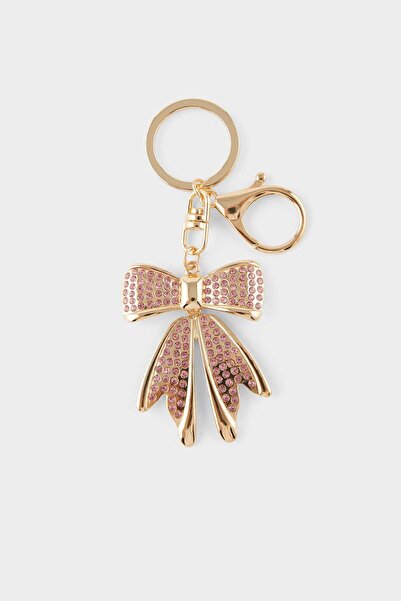 DeFacto Women's Stone Bow Charm Keychain F6955Axns