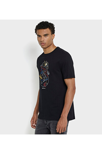 Ben Sherman Men's Black Crew Neck Tee