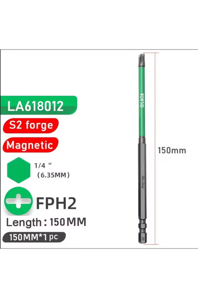 Choice3 مفك براغي فيليبس مغناطيسي قوي من لاوا LA617012، رأس مفك براغي S2 للكه...
