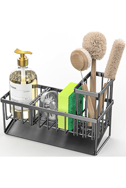 Elindor ® Suport pentru chiuvetă, organizator multifuncțional, compartimente ...