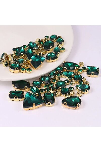 Choice5 Emerald Sew On Rhinestones, Choupee 130PCS Sew On Glass Rhinestone Me...