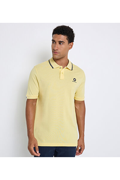 Ben Sherman Men's Yellow Pique Polo
