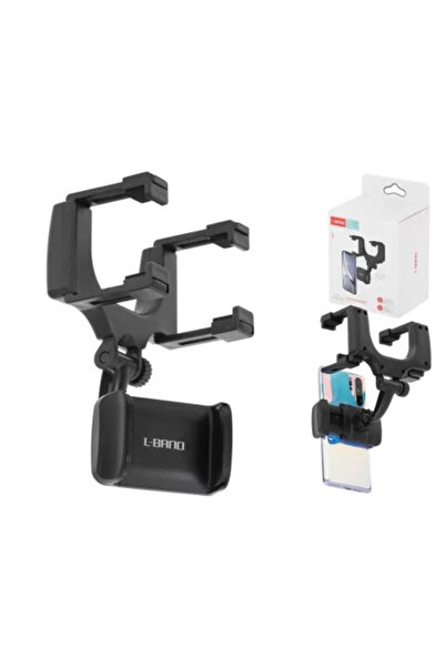 Avex Auto support for phone with attachment to rearview mirror