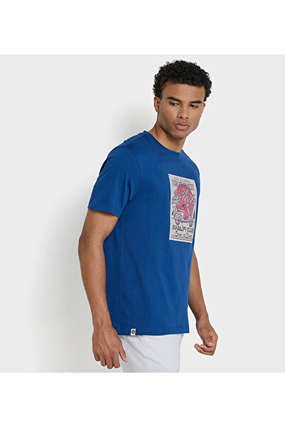 Ben Sherman Men's Blue Crew Neck Tee