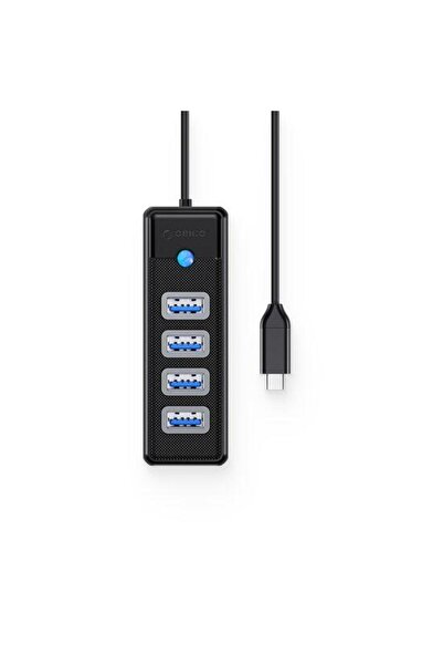 Orico HUB USB PW4U-C3, 4x USB 3.0 Type-A (Μαύρο)