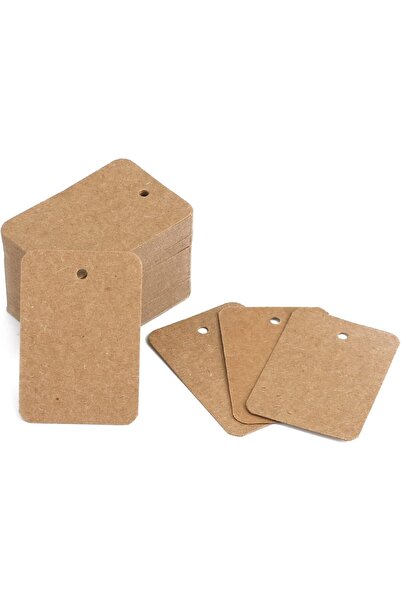 naturevo 1000 Adet Kraft Fiyat ve Hediyelik Etiketi Boş Etiket 3.5*5.0 cm