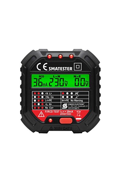 Home Tester de prize cu afisaj digital, voltmetru, FI/RCD