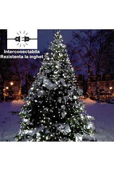 YOTO Christmas Net Lights, 3x1 m, 160 LEDs, 1.5 m Cord, 8 Modes, Interconnectable, Cool White