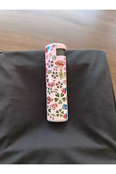 Markasız ucuz Çiçekli Işıklı Kadınlara Özel Metal Jet Turbo Hediyelik Çakmak