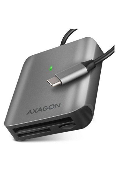 Axagon Card reader CRE-S3C, 312 MB/s, SD, USB-C (Gray)