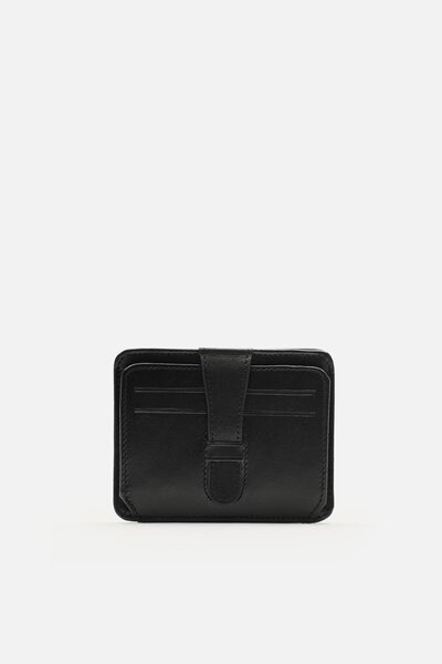 MAFİ Enduro Folding Genuine Leather Strap Card Holder – Id & Driver's License Compartment