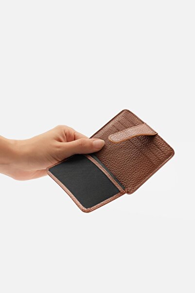 MAFİ Enduro Folding Genuine Leather Strap Card Holder – Id & Driver's License Compartment