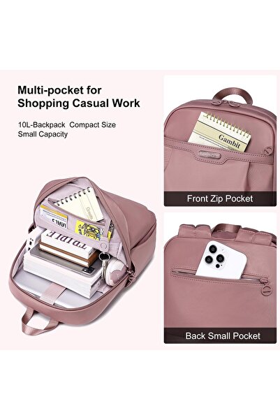 Chantria Small Backpack for Women 10L 13" Laptop Bag for Ladies Compact Backpack Water-resistant & P