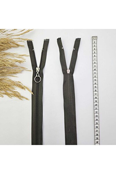 Kaf Kumaş Fermoar cu inel rotund |   Fermoar pentru geanta de mana Lungime: 47 cm Kaki