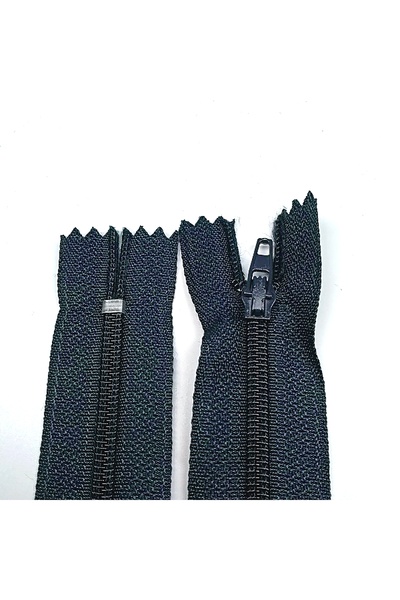 Kaf Kumaş Fermoar pentru pantaloni |   Fermoar din os Lungime: 18 cm Albastru închis