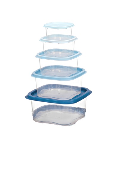 Waldern Home 5-Piece Square Storage Container