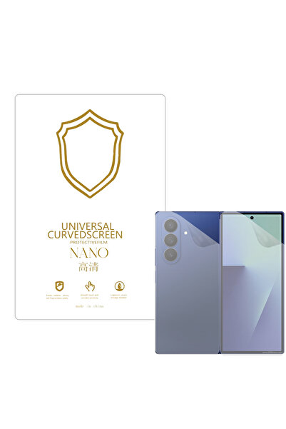 Microcase Samsung Galaxy Z Fold 7 ile Uyumlu Full Tpu Ön Arka Nano Koruma- EK...