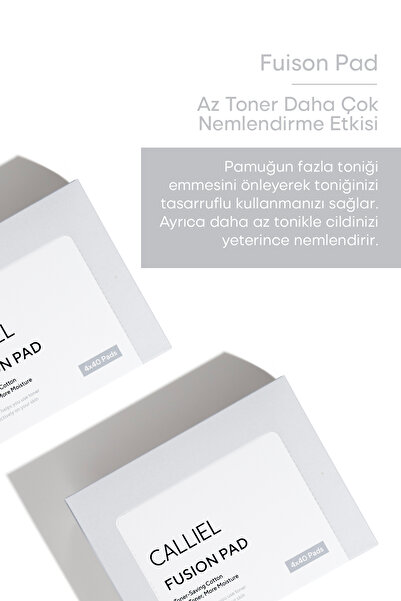CALLİEL Cilde Nüfuzu Kolaylaştıran Pamuk Tonik Pad 160 Adet