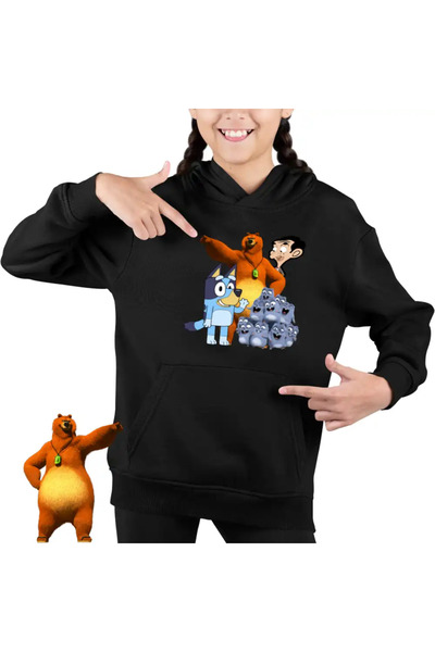 OEM Children's Hoodie Girls Grizzy Lemmings Bluey Mr Bean