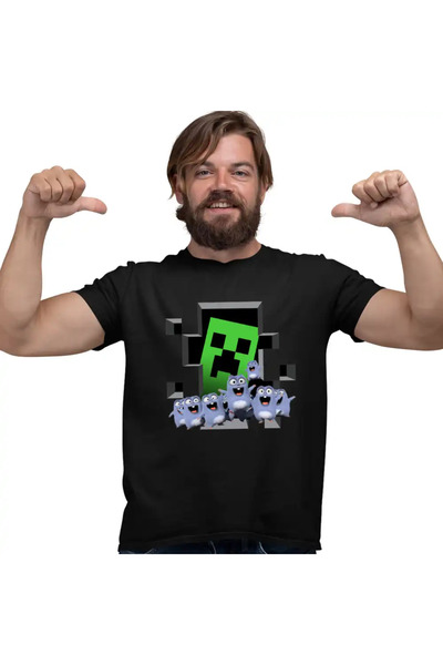 OEM Men's T-Shirt Lemmings Minecraft Lemmings Creeper