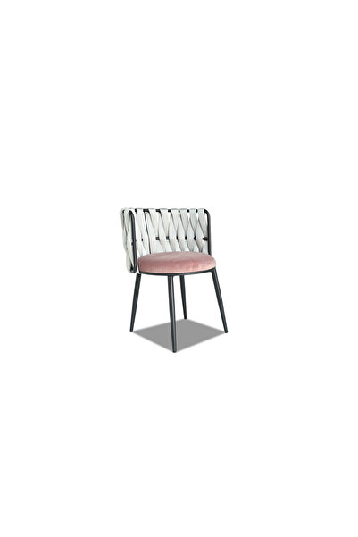 OEM Kitchen/living room chair SARNASIK PINK, metal frame, velvet seat upholst...