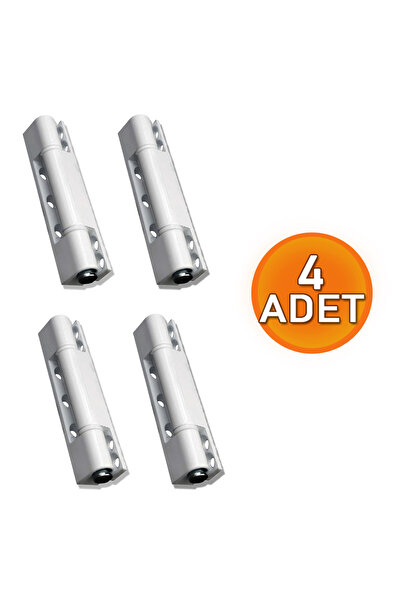 Keneth 4 Adet 90 mm PVC BEYAZ Çelik Menteşe - Kolay Montaj Yüksek Kalite PVC Kapı-Pencere menteşesi
