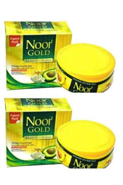 Noor Gold Cosmetics كريم نور جولد لتفتيح البشرة بالأفوكادو والصبار - قطعتين